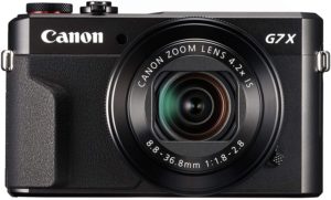 Canon PowerShot Digital Camera [G7 X Mark II] with Wi-Fi & NFC, LCD Screen, and 1-inch Sensor - Black