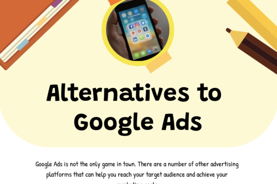 Alternatives to Google ads
