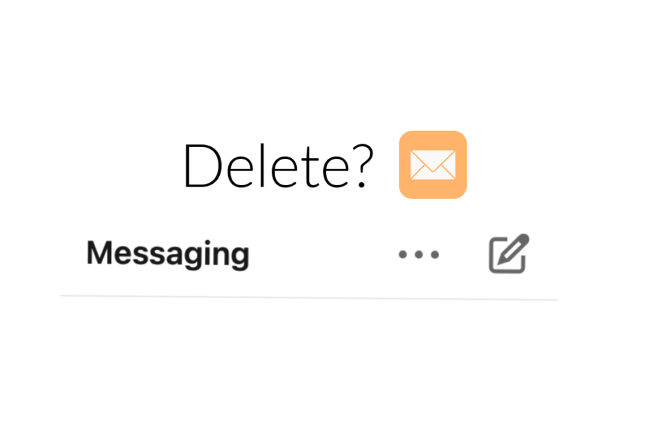 how to delete a linkedin message