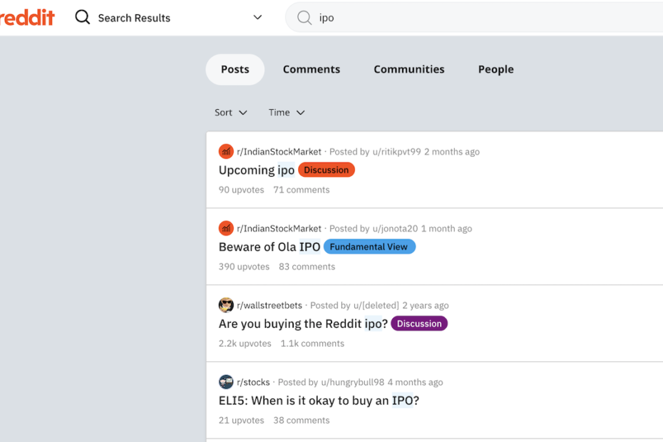 New Reddit IPO